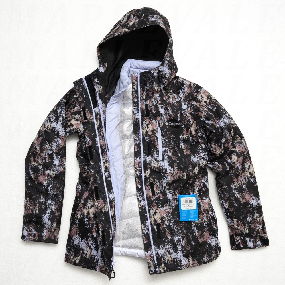 Columbia Whirlibird V Printed Interchange Women's M Jacket Snowdrift Timberwild